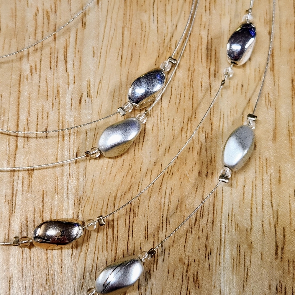 Multistrand Necklace/Earring Set - Picture 2 of 6